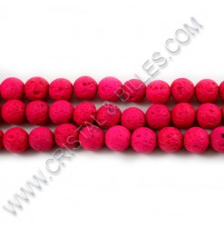 Lava beads Cherry, 06mm -...