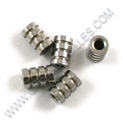 Beads 6 x 9mm, Stainless...