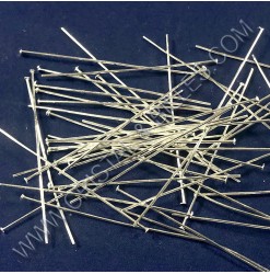 Headpin 25mm x .7mm silver