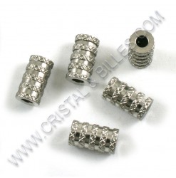 Beads 6 x 11mm, Stainless...