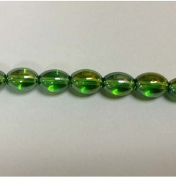 Verre ovale Vert AB 8x11mm...