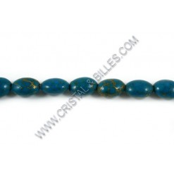 Turquoise ovale 15x20mm -...