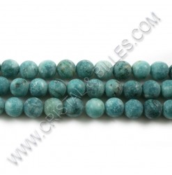 Agate crazy turquoise pâle,...