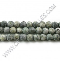 Agate crazy vert de gris,...