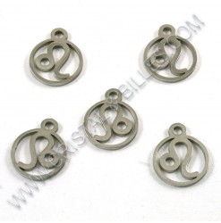 Breloque "Lion" 11mm, Acier...