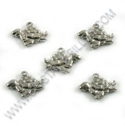 Breloque tortue 16x12.5mm,...