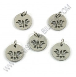 Charm lotus flower 12mm,...