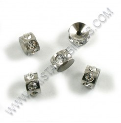 Spacer rhinestone 6x4mm,...