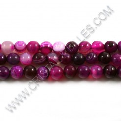 Agate Stripped 08mm Rose...