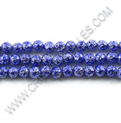 Lava beads Met. sky blue...