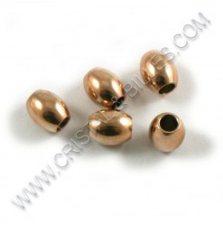 Billes 7x6mm, Acier inox Or...