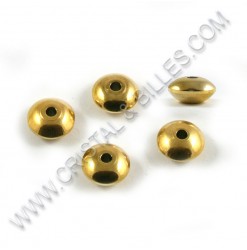 Beads 8x4mm, Stainless Gold...
