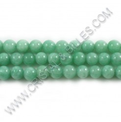 Jade Myanmar vert, 08mm -...