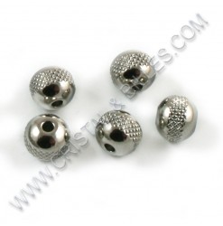 Beads 8mm, Stainless - Qty...