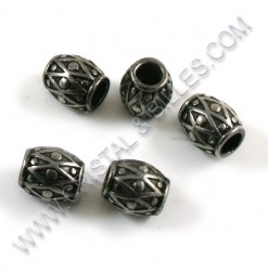 Beads 11x10mm, Stainless...