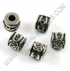 Beads 10x12mm, Stainless...
