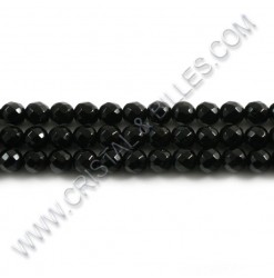 Onyx black faceted 06mm -...