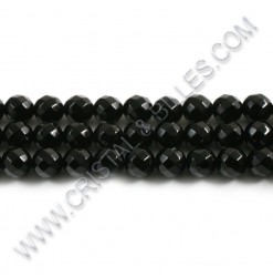 Onyx black faceted 08mm -...