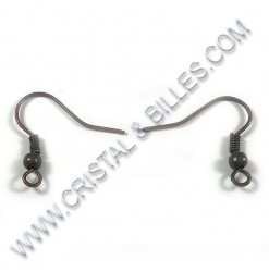 Earwire 18mm, Antique copper