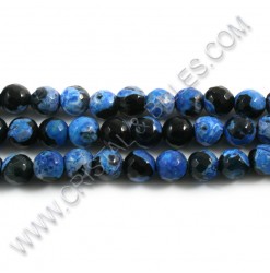 Fire agate Blue faceted,...