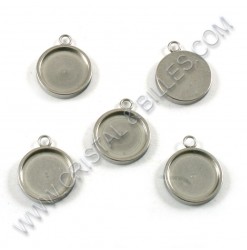 Bezel cup pendant 10mm,...