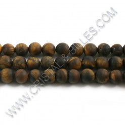 Tiger eye Brown matte, 10mm...