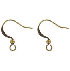 Earwire fishhook, flat with...