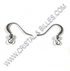 Earwire fishhook, flat with...