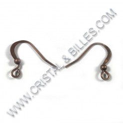 Earwire fishhook, flat with...