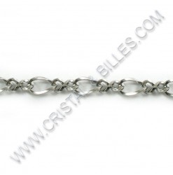 Figaro 7x4.5mm, Stainless...
