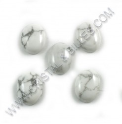 Cabochon 20x15mm Howlite -...