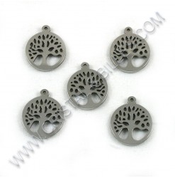 Charm tree of life 14mm, SS...