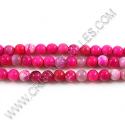 Agate pink, 06mm -...