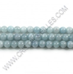 Aquamarine natural, 06mm -...