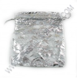 Organza 10X12cm, White -...