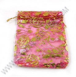 Organza 10X12cm, Pink -...