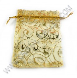 Organza 09X12cm, Gold - Qty...