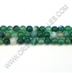 Agate stripped green, 06mm...