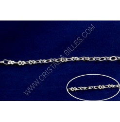 Chain oval fancy 3.7mm, Silver