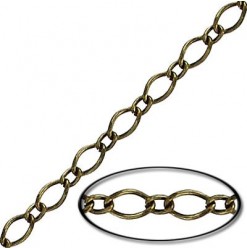 Chaine Figaro 3.0mm, Laiton...