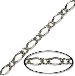 Chaine Figaro 3.0mm, Nickel