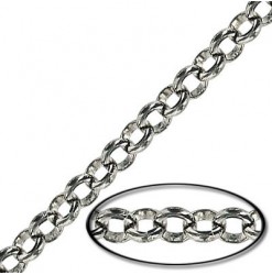 Chaine Rolo 5.0mm, Nickel