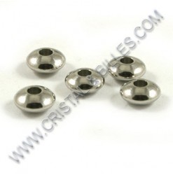 Beads round flat 4x2.5mm,...