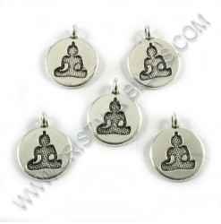 Charm Buddha 15mm, Antique...