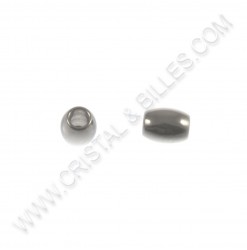 Beads 05 x 04mm, Stainless...