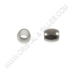 Beads 06 x 06mm, Stainless...