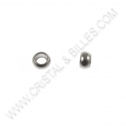 Bead 3.5 x 2mm, Stainless...