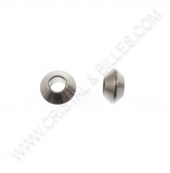 Beads 06x03mm, Stainless...
