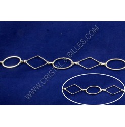 Chain oval-diamond, 13-14mm...