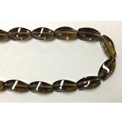 Glass twisted oval Grey...